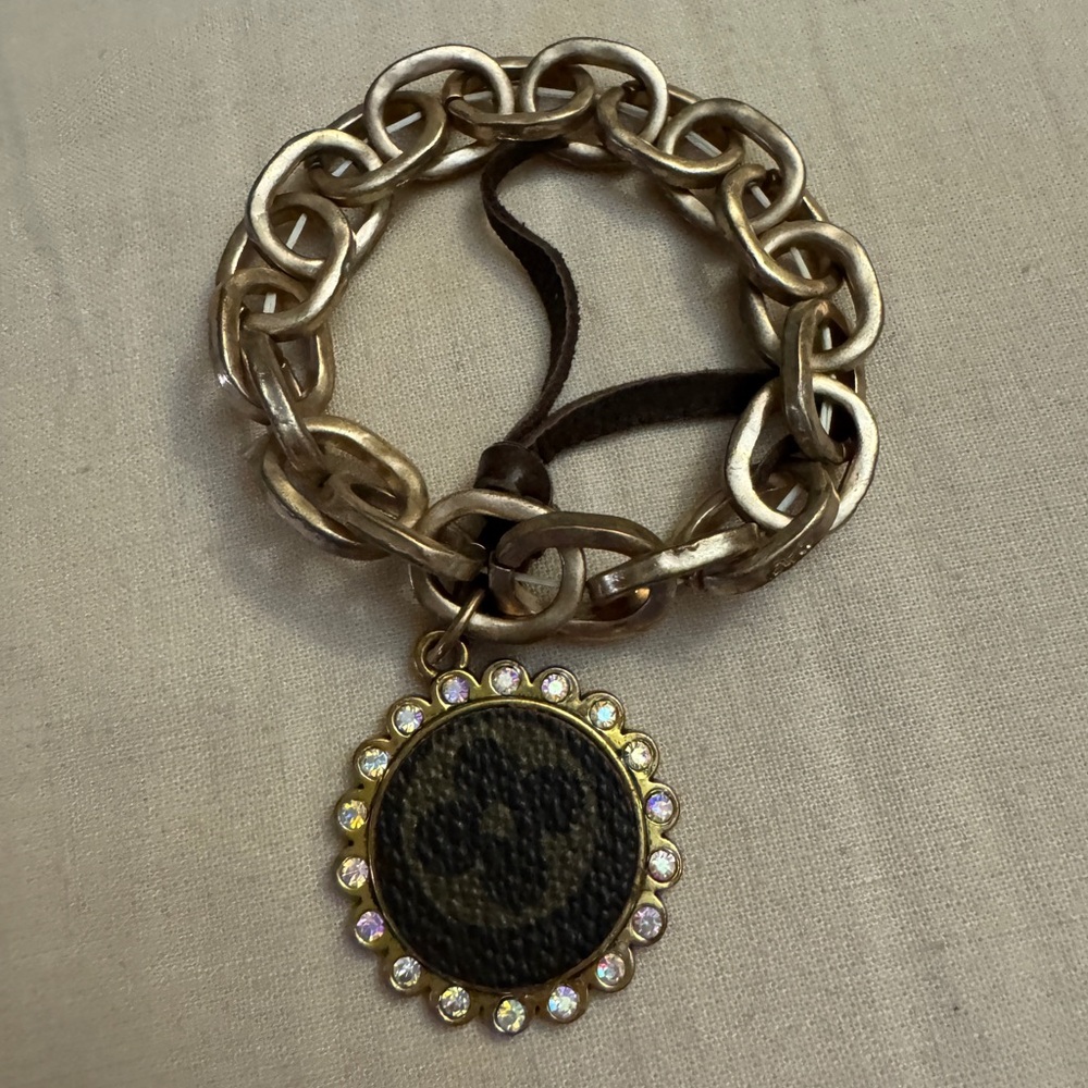 Repurposed LV charm bracelet